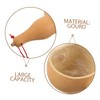 Gatuida Gourd Water Scoop Multi Functional Wooden Ladle for Bathing