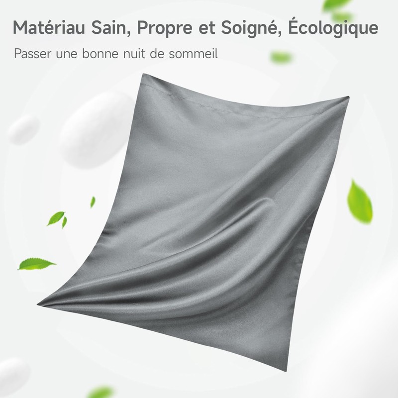 Pillowcase 60 x 60 cm Satin Very Soft 2 Pieces