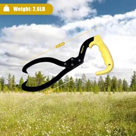 ZEUSTR Log Tongs - Firewood Grabber and Carrier for Fireplace, Heavy Duty