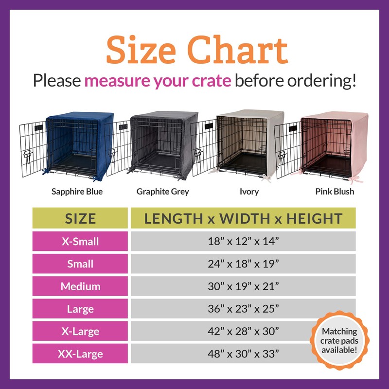 Pet Dreams Dog Crate Cover, Breathable, Dog Kennel Cover, Single