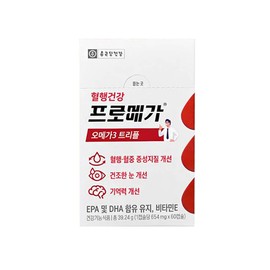 Chong Kun Dang Health Promega Omega 3 Triple 1 Box 1 Month Supply Enteric Coated Omega Three Three 3 Li / 종근당건강 프로메가 오메가3 트리플 1박스 1개월분 장용성 오메가 쓰리 스리 3리