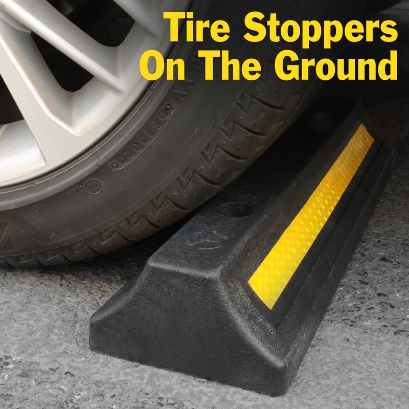 YesBes Pack of 2 Garage Parking Aid, 16.9'' Parking Stopper
