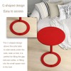 Modern C-Shaped Round Side Table for Living Room, Bedroom, and