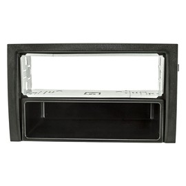 tomzz Audio 2450-020 Radio Fascia Metal Slot Compatible with Skoda Fabia 6Y from Facelift 2004 to 2007 Black