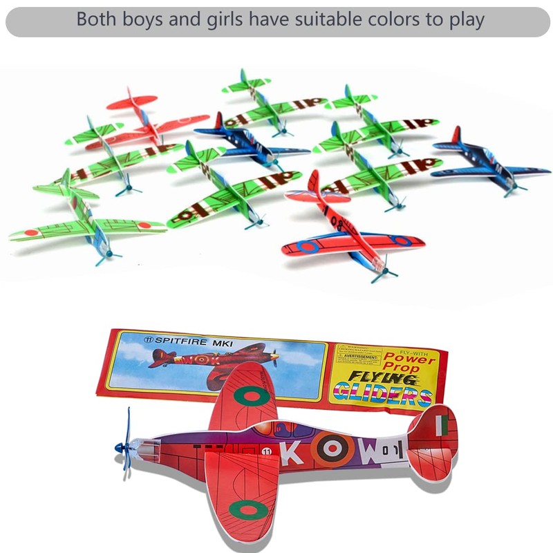 HONGECB Glider Planes Set, Polystyrene Flyer Set, Individually Packaged Polystyrene
