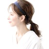 Vingtaine HK-128A-NY Simple Grosgrain Headband, Office, Daily Hair Accessory, Navy