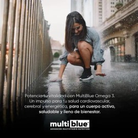 Multivitamínico Multiblue Sin Sabor 60 Cápsulas con Vitamina C Zinc Cúrcuma                                                                           