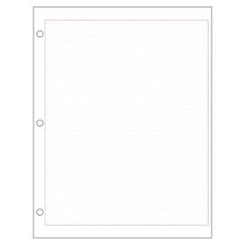 Geyer Instructional Products - Isometric Graph Paper, 1/4" Spaced Red Dots, Double Sided, 500 Sheet Ream, Three Hole Punched