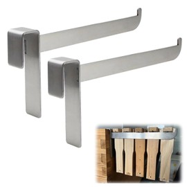 WTETMYL 2Pcs Beehive Frame Holder, Stainless Steel Painted Beehive Frame Perch, Stackable Bee Hives 2mm Thickness Bee Hive Stand Frame Grip, Beekeeping Frame Support Supplies for Beekeeper