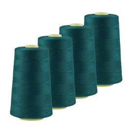 4 x 4572m Overlock Sewing Thread Oeko-Tex Colour 821-860 Colour: A840 Petrol Blue