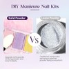 Decoración Uñas Polvo Cromo Efecto Espejo Colores Pigmentos Unas Manicura