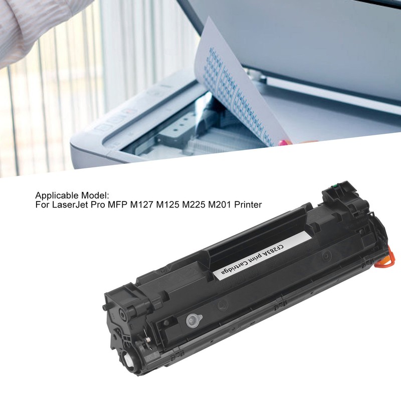 Black Toner Cartridge 1.5K CF283A Printing Cartridge Replacement for LaserJet