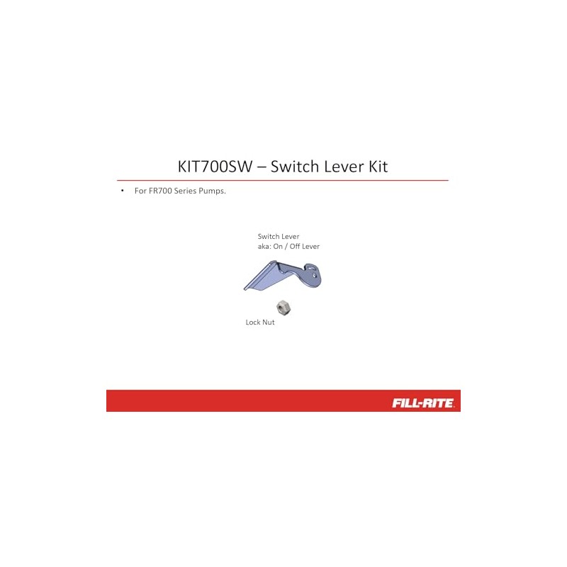 Fill-Rite KIT700SW Switch Lever Kit – OEM Replacement for 700-Series