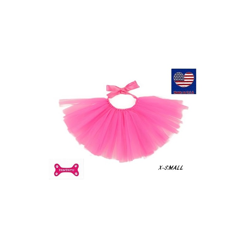 Handcrafted in USA Hotpink Tulle Tutu for Extra Small Dogs