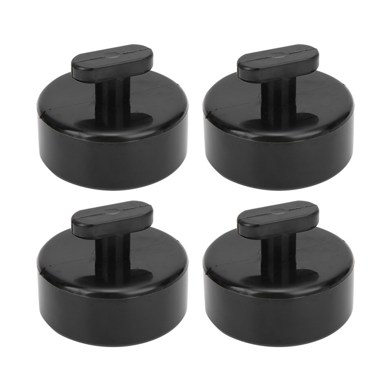 4pcs Jack Lift Pad Lifting Pucks Rubber Black Auto Accessory