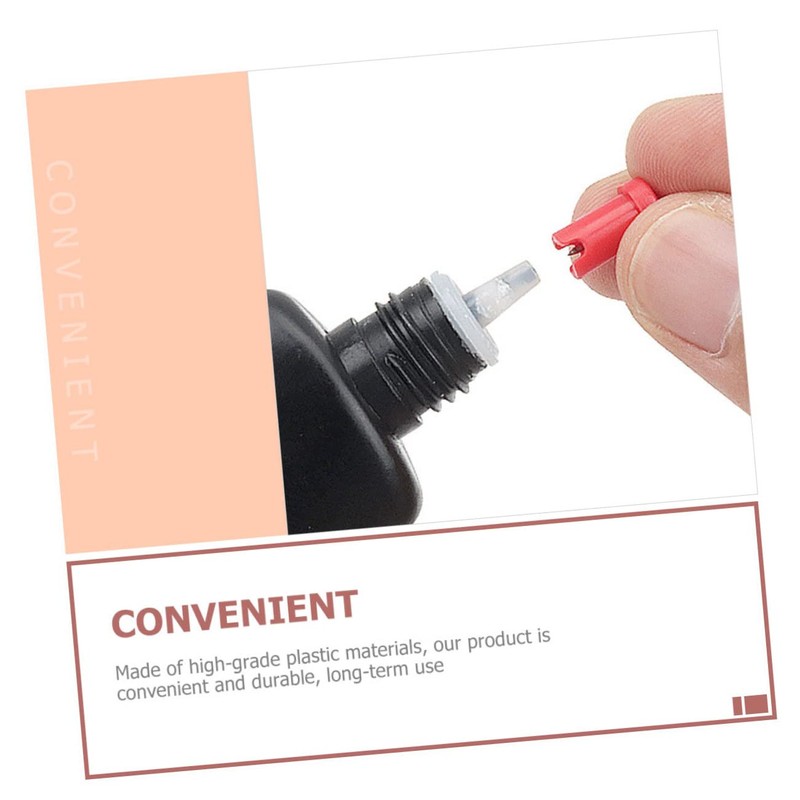 PACKOVE 100pcs Eyelash Glue Bottle Needles Blocking Applicator for Lash