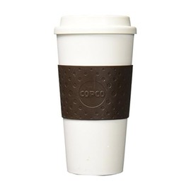 Copco Plastic Acadia Travel Mug, 16-Ounce, Brown
