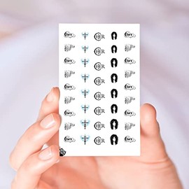 Goddess of Pop Clear Vinyl (Cut, Peel, & Stick) Nail Designs