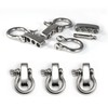 Ganzoo Shackle Stainless Steel O-Shape Omega Silver Pack of 3