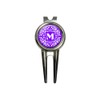 GRAPHICS & MORE Letter M Initial Purple and White Scrolls