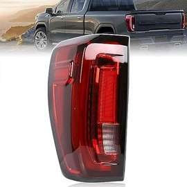 LED Tail Light Assembly Compatible with 2019-2024 GMC Sierra 1500/2500HD/3500HD,Left Driver Side Taillights Rear Lamp with Signature Brake Light Replace# 84565921 GM2800310
