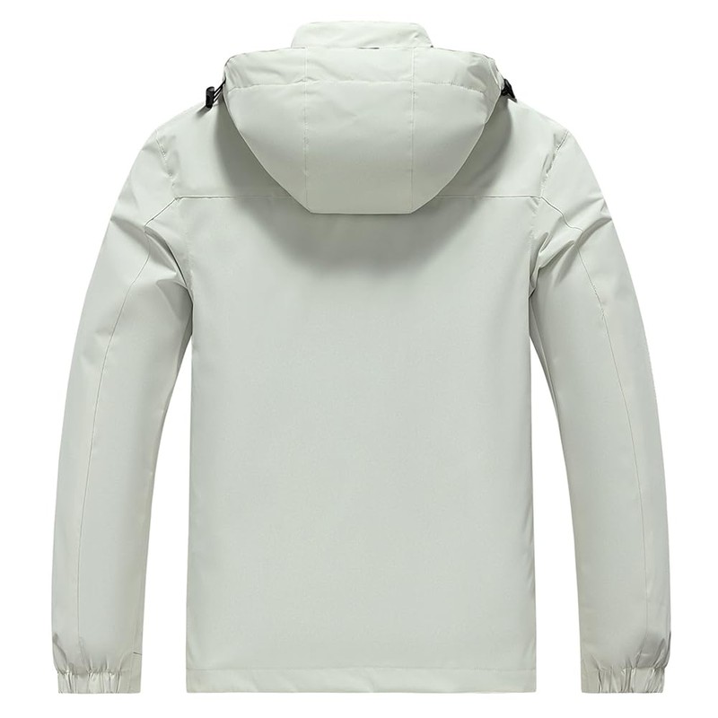 Aagetenar Men's Waterproof Rain Jacket Lightweight Mountain Sports Outdoor Trench