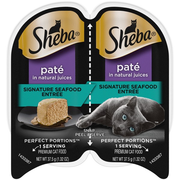 Sheba Wet Food PERFECT PORTIONS Paté Adult Wet Cat Food
