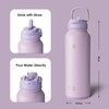 bottlebottle Insulated Water Bottle with Straw 1180ml(40oz) Sports Stainless Steel