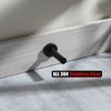 JQK Door Stopper Black, 304 Stainless Steel Thicken 1mm Sound