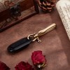 PH PandaHall Fish Hook Keychain, Brass Key Ring Golden Solid