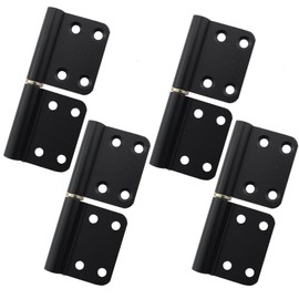 Caishun 4PCS 4 Inch Black Aluminium Alloy Removable Hinges Flag Hinge Door Hinge Swing Screen Door Replacement Hinge
