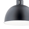 Kichler 52153BK Zailey Pendant, 1-Light 150 Watts, Black