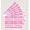 Fragile Sticker,200pcs 2x3 Pink Fragile Sticker for Boxes,Cartons Shipping