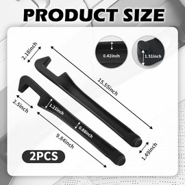 YGDMD 2PCS Car Seat Gap Filler Organizer,3 in 1 Car Seat Side Gap Filler with Hook for Avoiding Dropped Items,Universal No Drop Seats Guard for Filling Gaps 1.37-1.49 Inch Wide (Black)