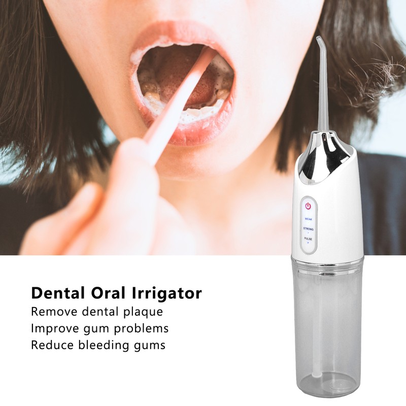 Electric Teeth Irrigator 360° Rotating Nozzle 3 Modes Plaque Remover