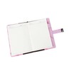 A5 Note Book PU Leather Cover Password Lock Notepad Diary
