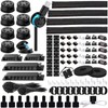 ELII 328Pcs Cable Management Kit, 8 Magnetic Cable Holder,69Adhesive Cable