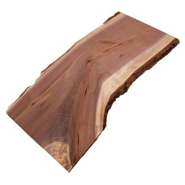 Barrington Hardwoods Live Edge Walnut Slab (1" Thick x 10"-17" Wide x 18" Long). Perfect for Cutting Boards, Cheese Boards, Charcuterie Boards, and Many DIY Projects