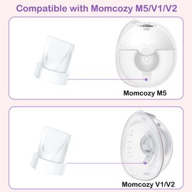 8Pcs Duckbill Valves Compatible with Momcozy M5 Wearable Breast Pump and for Momcozy V1 / V2 Hands Free Pumps, M5/V1/V2 Breast Pump Replacement Accessories