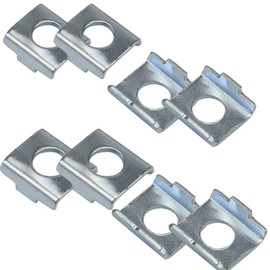 YehVeh 8 Pack Training Wheels Vertical Bracket for Children's Bicycle Stabiliser Support Bar Rod Locating Mount Plate Gasket 23mm+25mm Universal for Kids Bike Auxiliary Rubber Flash Mute Wheel