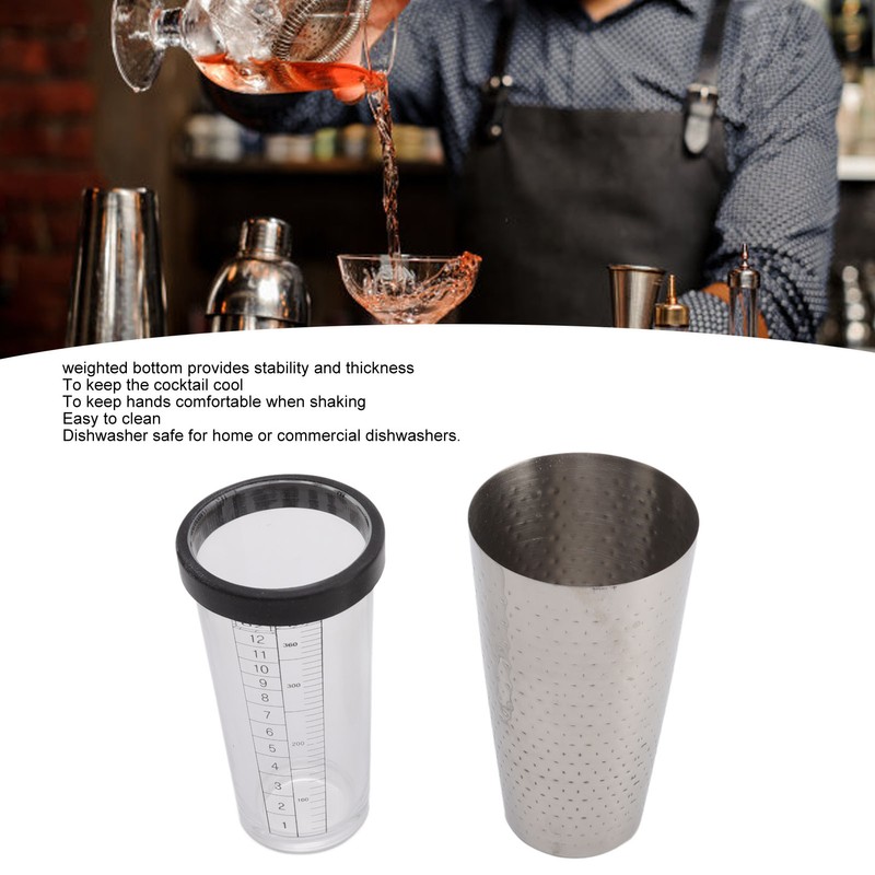 Cocktail Shaker Boston Tins Cocktail Shaker Set Stainless Steel Mirror
