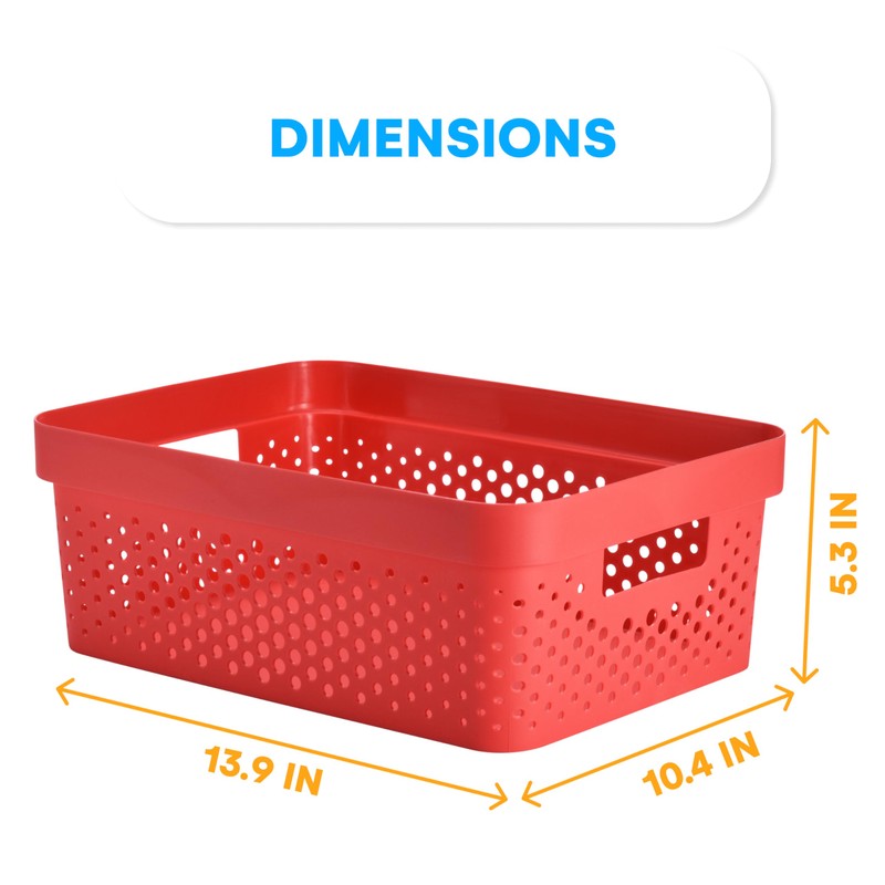 Bins & Things Plastic Storage Bin - Basket Organizer Bins