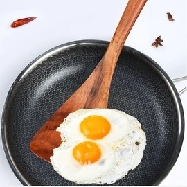 7 pcs Wooden Spoons,Teak Wooden Utensils for Cooking Wood Spatula Set Comfortable Grip Wood Kitchen Utensils Set