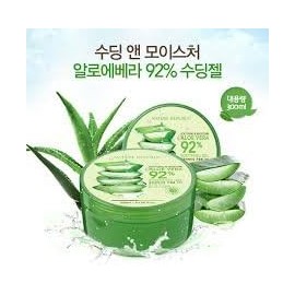 Nature Republic Nuevo calmante y humedad Aloe Vera 92% gel, 10.56 onzas líquidas