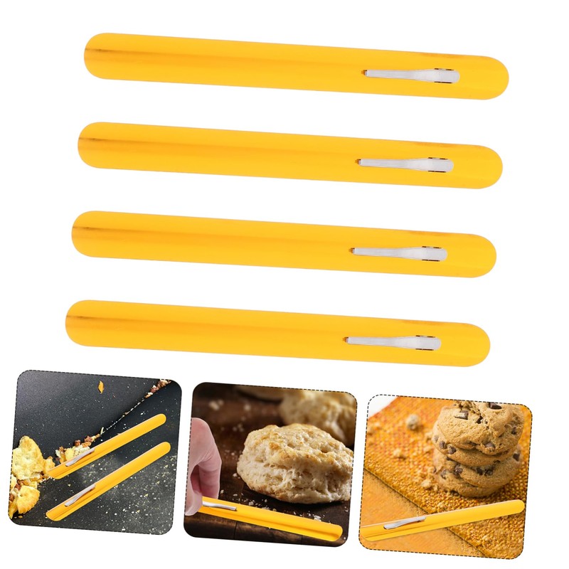 Ciieeo Bread Crumb Collector 4pcs Metal Crumb Scraper Restaurant Essential