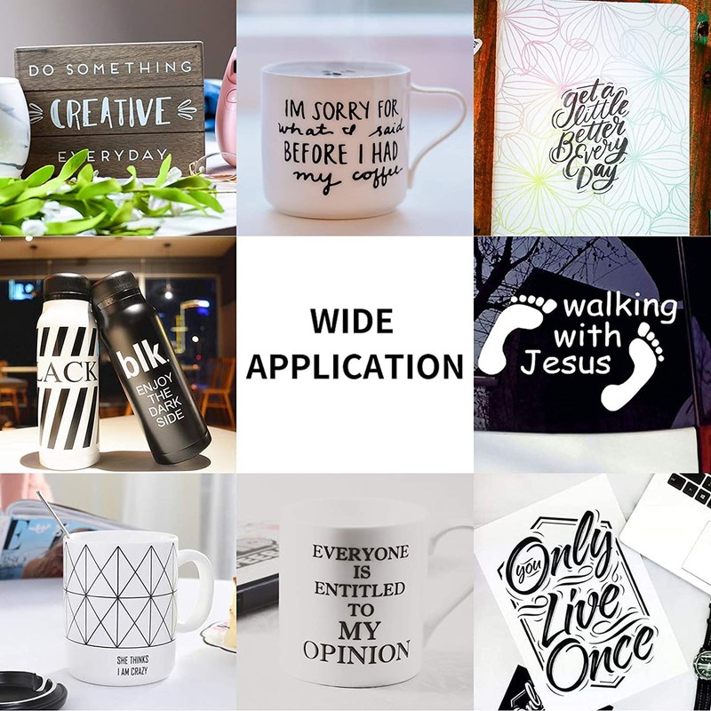 Matte Black Permanent Vinyl for Cricut, Lya Vinyl Matte Black