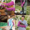 HANDLANDY Ladies Leather Gardening Gloves, Thorn Proof Long Gauntlet Garden