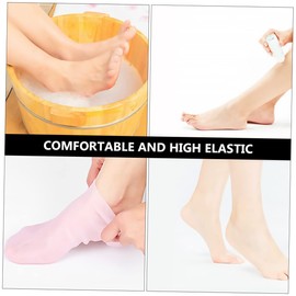 VICASKY 1Pair Cracking Foot Socks Moisturizing Sebs Sole Pads for Soft Skin Daily Use for Rough and Dry Feet for All Seasons