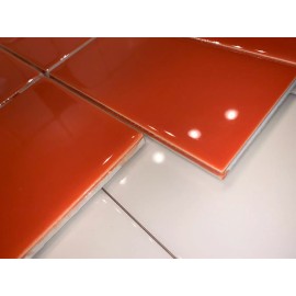 Daltile Natural Hues Lot of 8 Tiles Orange Burst Daltile 3x6 Subway QTC136MOD1P Daltile Natural Hues