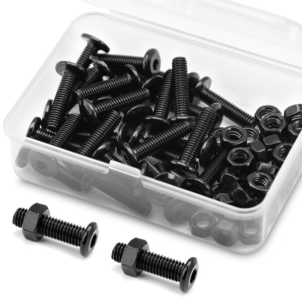 (30 sets) M5 x 20mm Flat Round Hexagon Socket Head